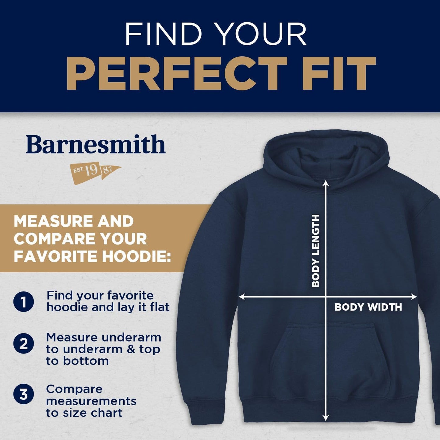 Barnesmith US Naval Academy (Navy) Apparel NAVY Midshipmen Youth Unisex Hooded Sweatshirt, Vintage, Navy, Large