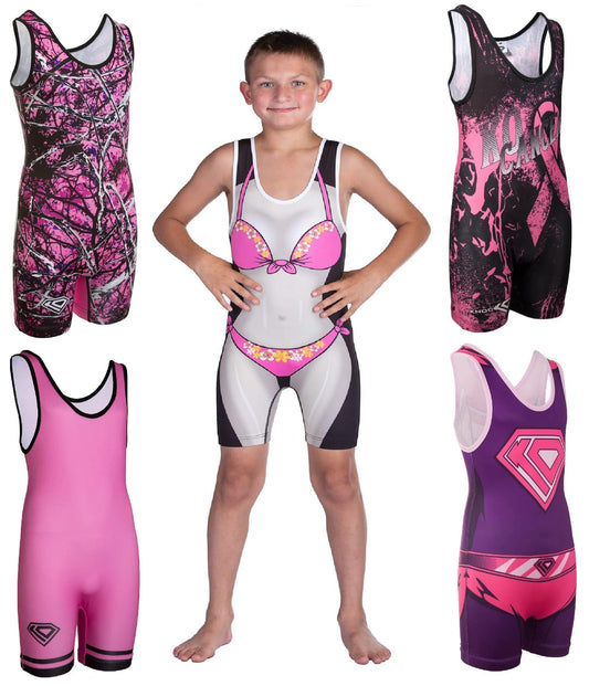 KO Sports Gear - Unisex Wrestling Singlet (Bikini, Adult X-Large)
