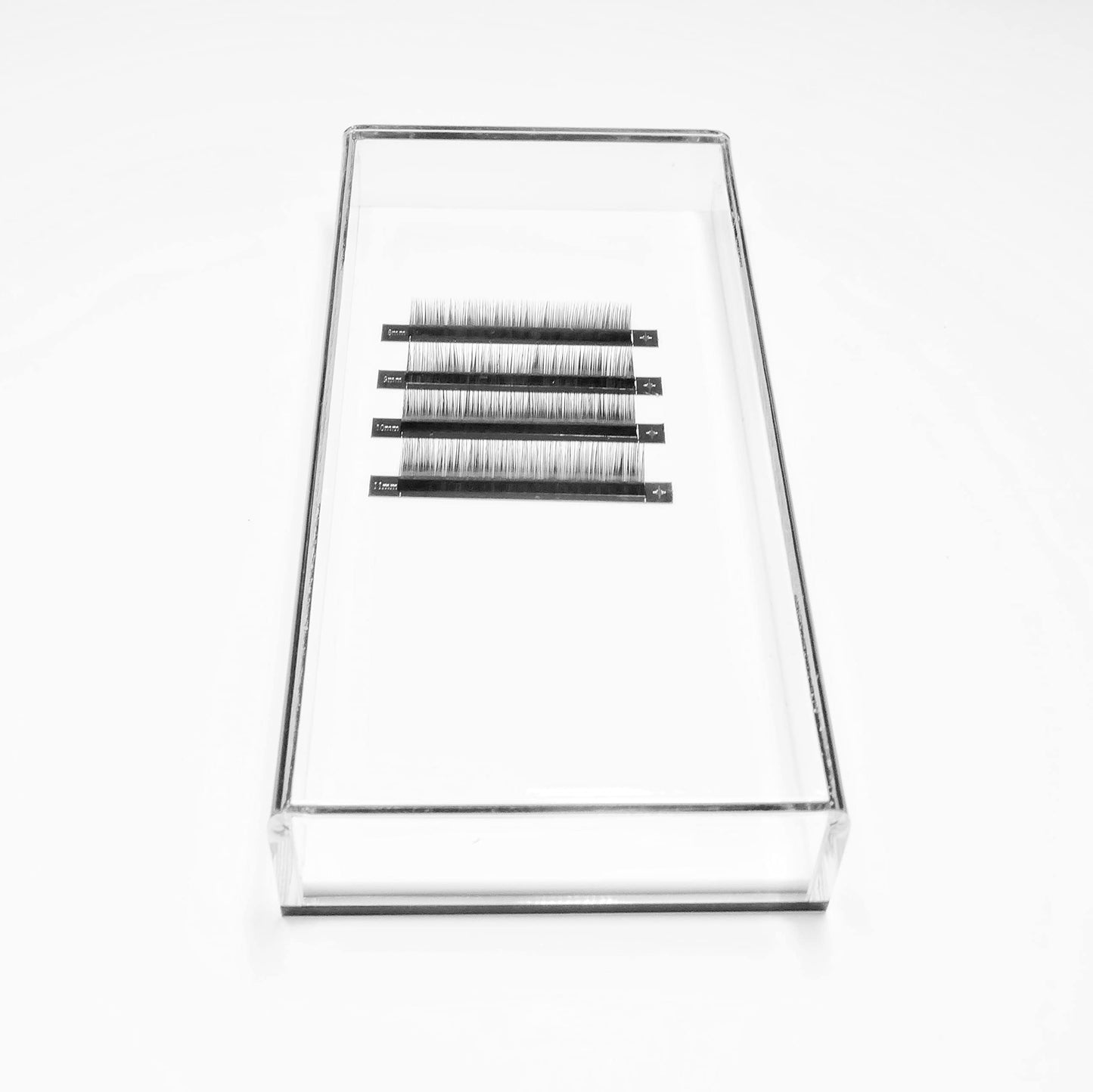 Acrylic Lash Tile Storage Box With Cover - Washable and Reusable - Perfect for Classic, Volume, and Mega Volume Lashes