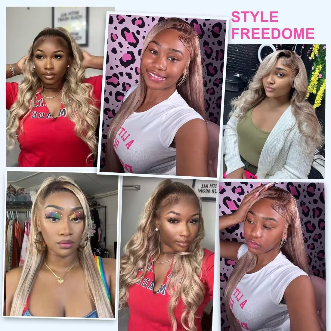 200% Density Ash Blonde Straight Lace Front Wigs for Black Women Pre Plucked Ash Blonde Wig Human Hair 13x4 Transparent Lace Front Wigs Human Hair Dark Brown Roots Platinum HD Lace Frontal Wig 24 Inch