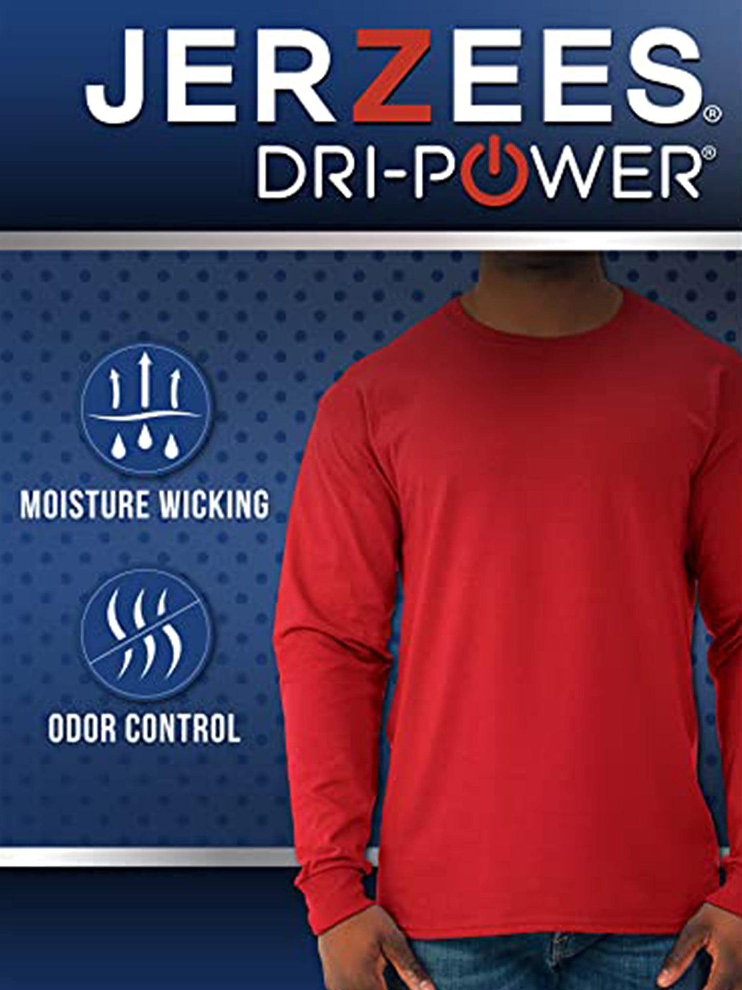 Jerzees Unisex Adult Dri-Power Long Sleeve T-Shirt Fashion t Shirts, Heather Black, 3X-Large US