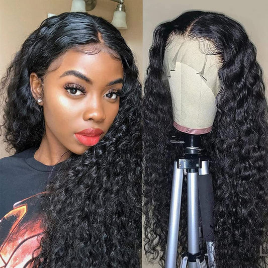 Adronitie Lace front wig human hair (Black, 20inch)