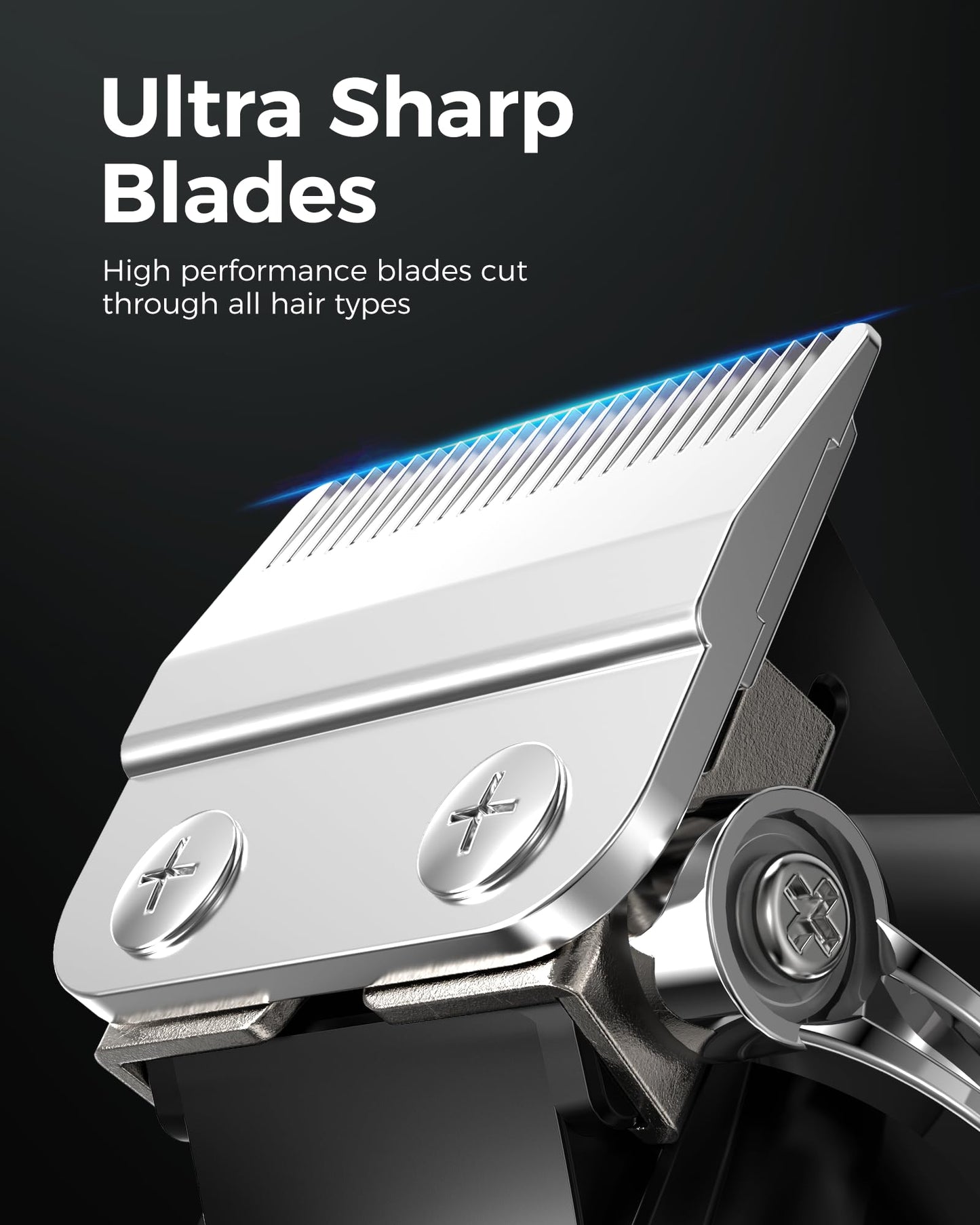 GLAKER Hair Clippers for Men Professional - Cordless Clippers and Trimmers Set, Complete Barber Kit for Hair Trimming & Beard Grooming, Mens Haircutting Kits for Blending & Fade Cuts