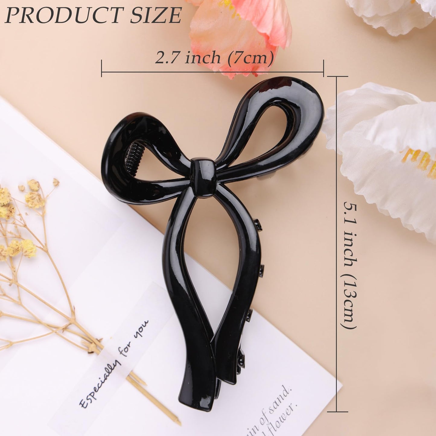 3 Pcs Bow Hair Clips Elegant Hair Claw Butterfly Hair Accessories for Girls Nonslip Butterfly Clips Hair Styling Accessories for Women