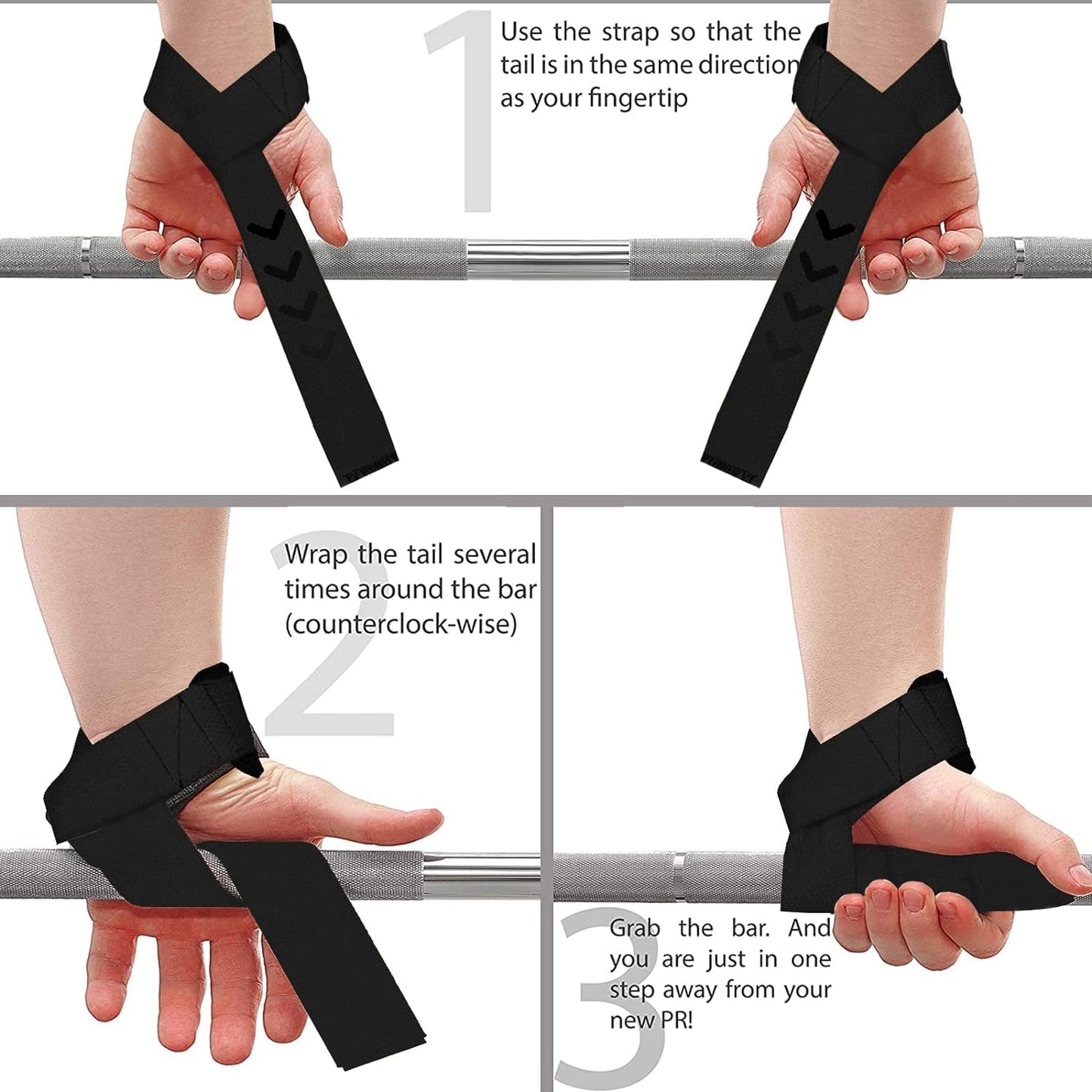 BEAST RAGE Lifting Wrist Straps for Weightlifting, Weight Lifting Straps Gym Power Workouts Lifting Straps Padded Cotton Men Women Supportive Lift Deadlift Straps Hard Pull Exercise Straps (Black Red Silicone)
