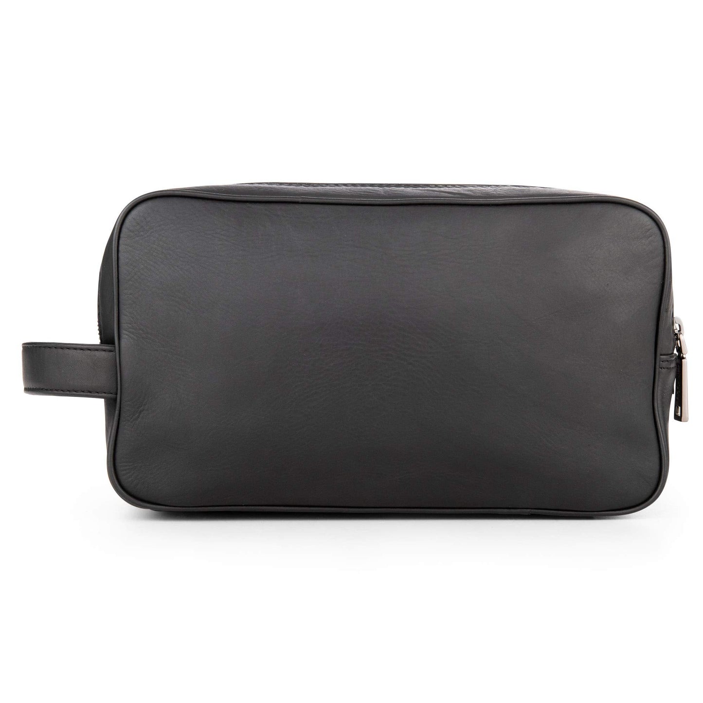 BERLINER BAGS Premium Leather Toiletry Bag Max 2, Large Cosmetics Case for Men and Women for Travel - Black