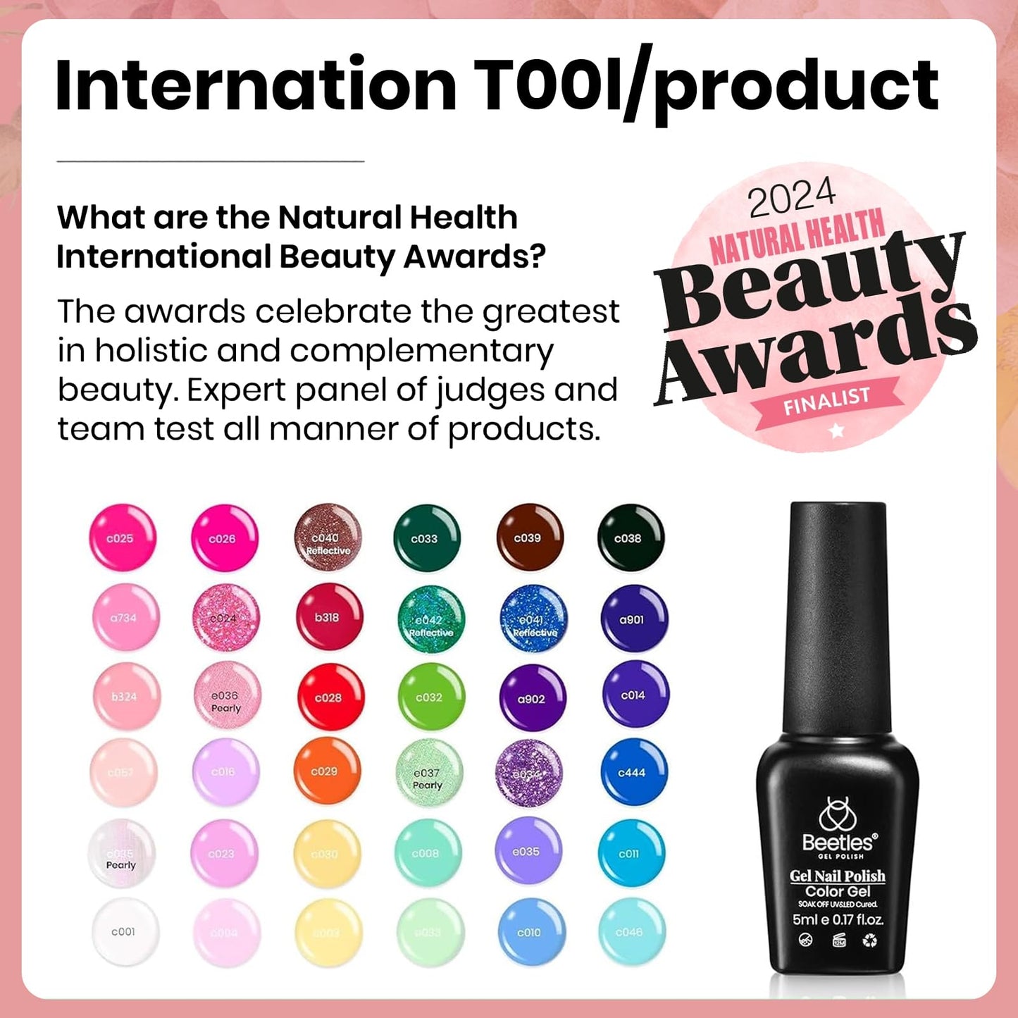 beetles Gel Polish Set 36 Colors Verse of Flower Collection Valentine Gel Nail Polish Pink Red Green Blue Purple Gel Polish with 3Pcs Base Top Coat Soak off UV Gel & Nail Art Stickers Gifts for Women