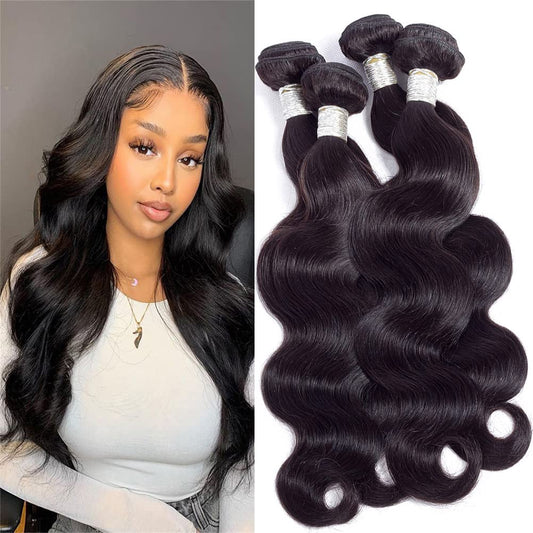 10A Brazilian Body Wave Bundles Human Hair 20 20 22 22inches Unprocessed Body Wave Human Hair Bundles Brazilian Body Wave Hair 4 Bundles Natural Color