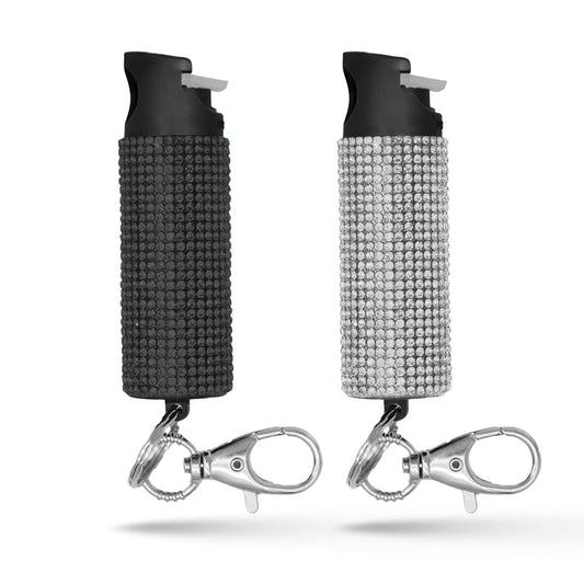 Guard Dog Security Bling it On Pepper Spray, Keychain with Safety Twist Top, Mini and Easy Carry, Lightweight and Fashionable, Maximum Police Strength OC Spray, 16 Feet Range, 0.5 fl oz