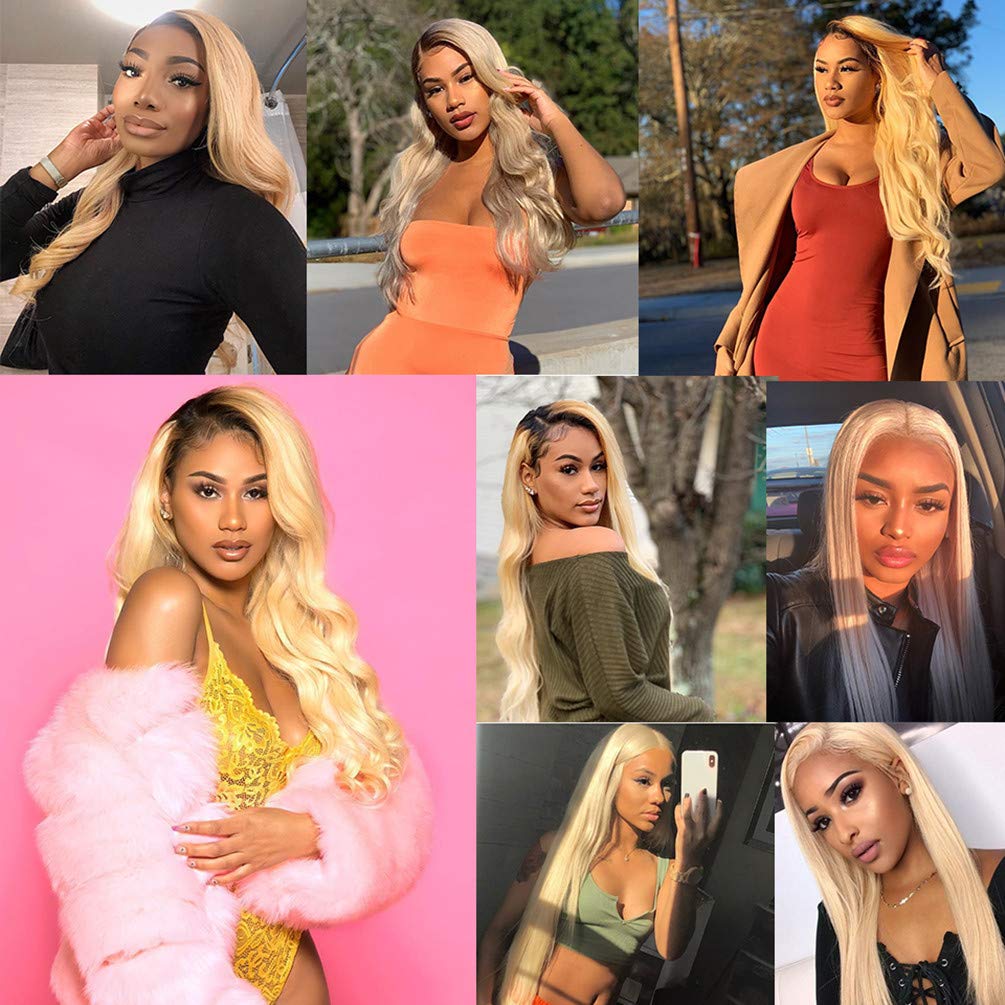 12A Peruvian 613 Body Wave Human Hair 4 Bundles (12 14 16 18）Brazilian Virgin 100% Unprocessed Human Hair Body Wavy Bundles 613 Blonde Raw Hair