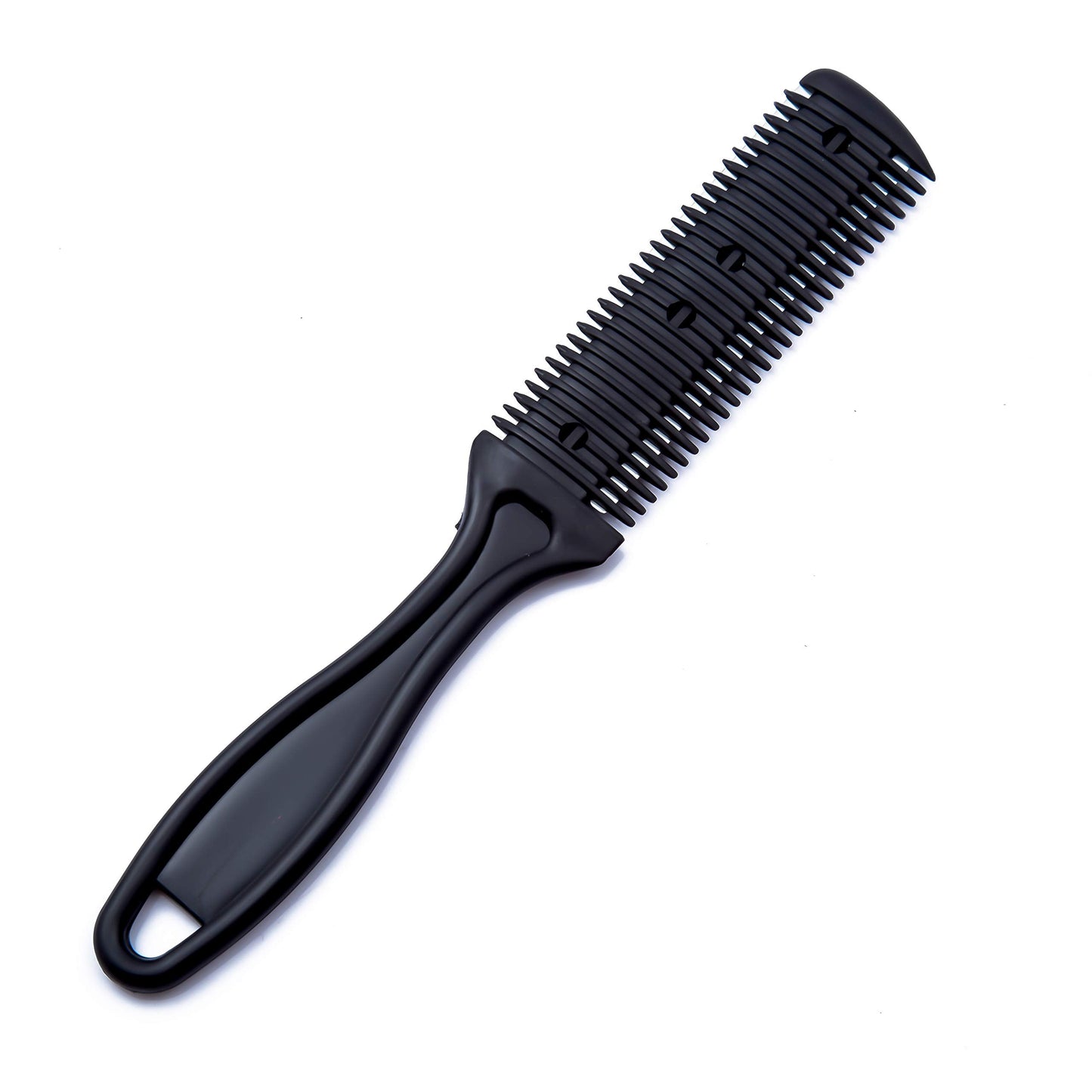 6.0" Black Hair Cutting Scissor Set with Multi-functional Thinning Comb, Leather Scissors Case, Barber Hair Cutting Shears Hair Thinning/Texturizing Shear for Hairdresser or Women Home Use