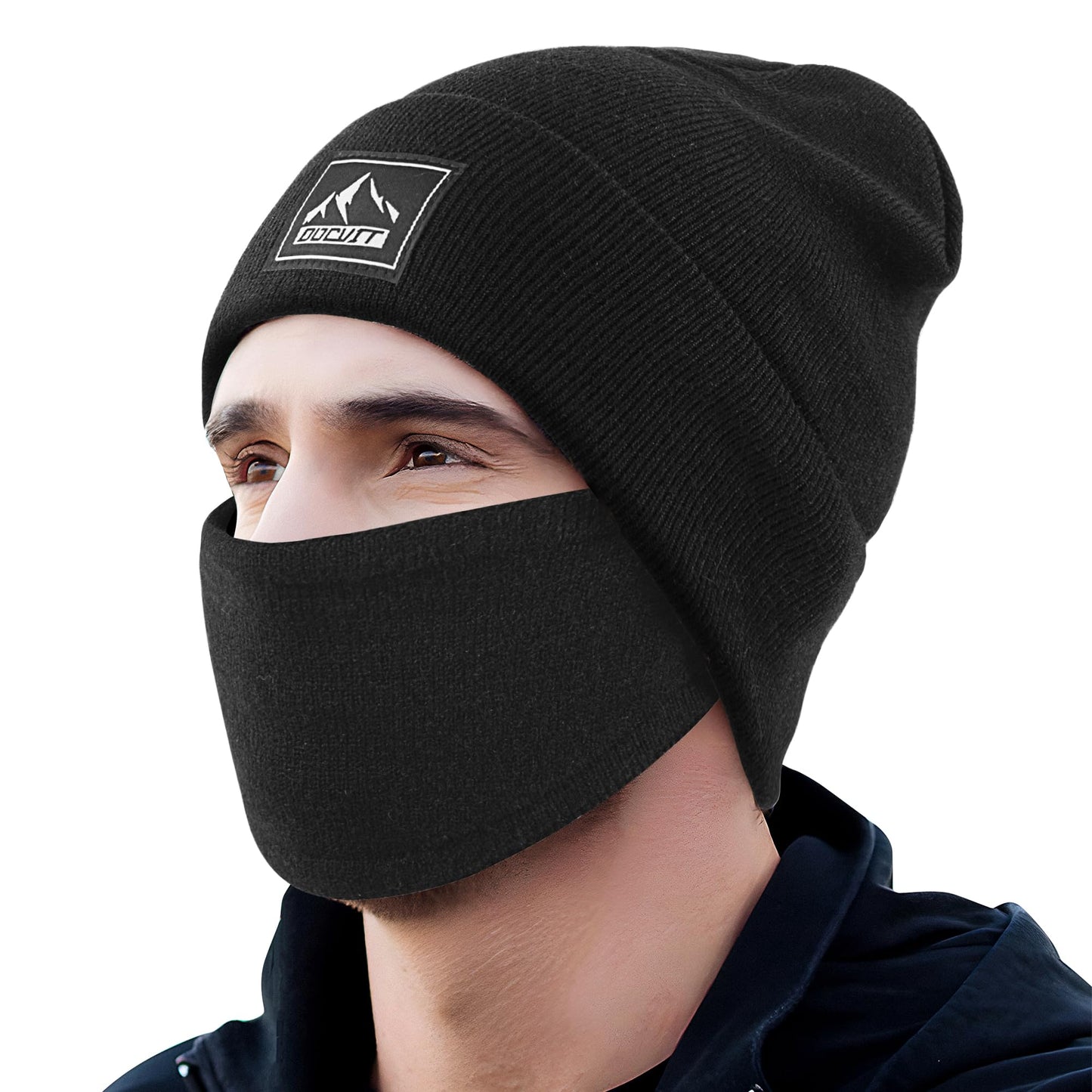 DOCVIT Knit Cuffed Beanie Warm Winter Hats Unisex Skull Knit Cap Fashion Ski Hat for Men and Women