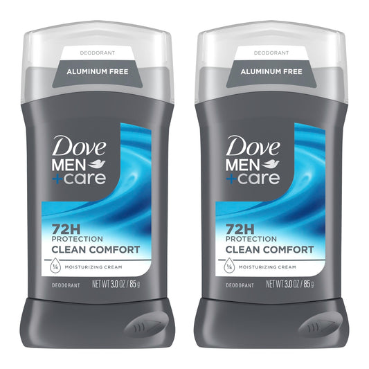 Dove Men+Care Deodorant Stick, Clean Comfort 3 Ounce (Pack of 2) (Packaging may vary)