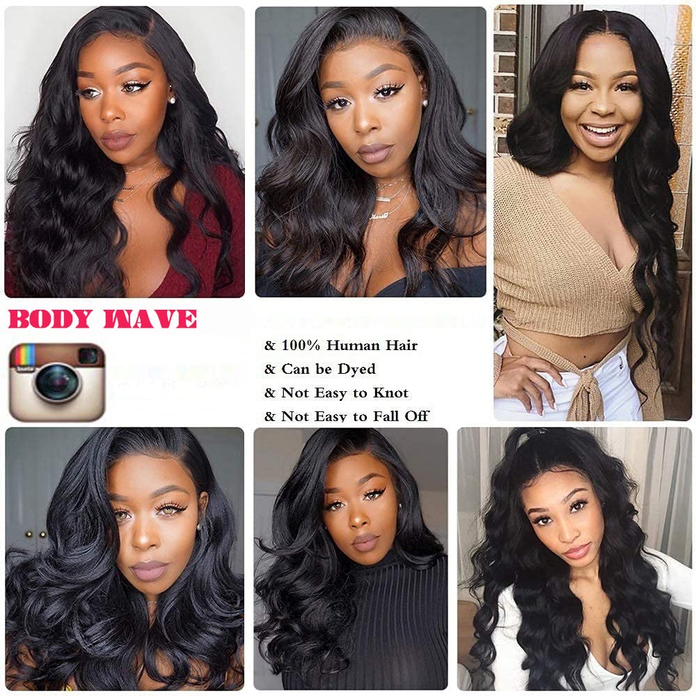 2x6 HD Lace Closure Body Wave Human Hair Lace Closure Kim K Closure Middle Part Closure HD Transparent Body Wave Lace Closure 8 inch