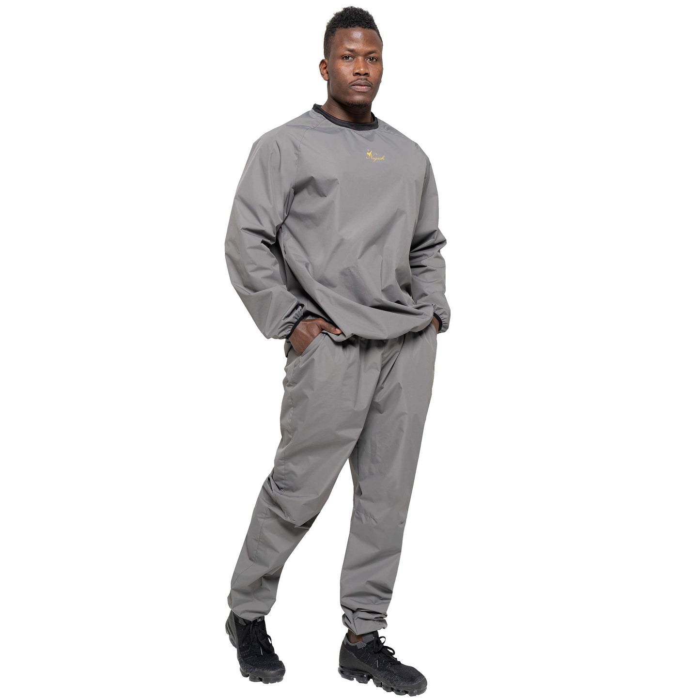 Negash Sauna Suit for Men Anti Torn Sweat Sauna Suit Lightweight Waterproof Men Sauna Suit for Boxing Exercise Fitness