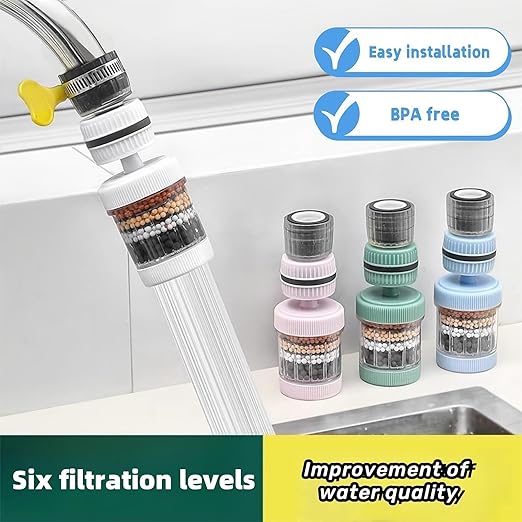 3-Pack, Faucet Filter PVA Non-Woven Fabric, Lasts 2-3 Years (PVA Non-Woven Fabric)