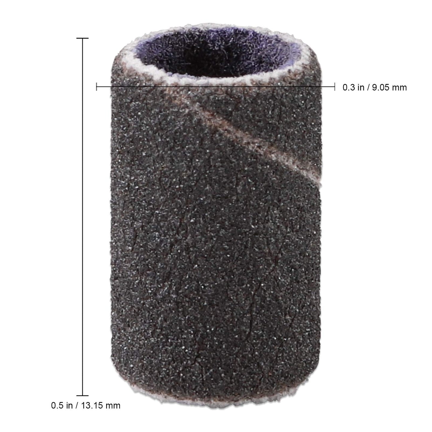 100 Pcs Large Black Nail Drill Bits Sanding Bands for Nail Drill 240 Coarse Grit – Nail File for Acrylic Nail Gel Manicures Pedicure
