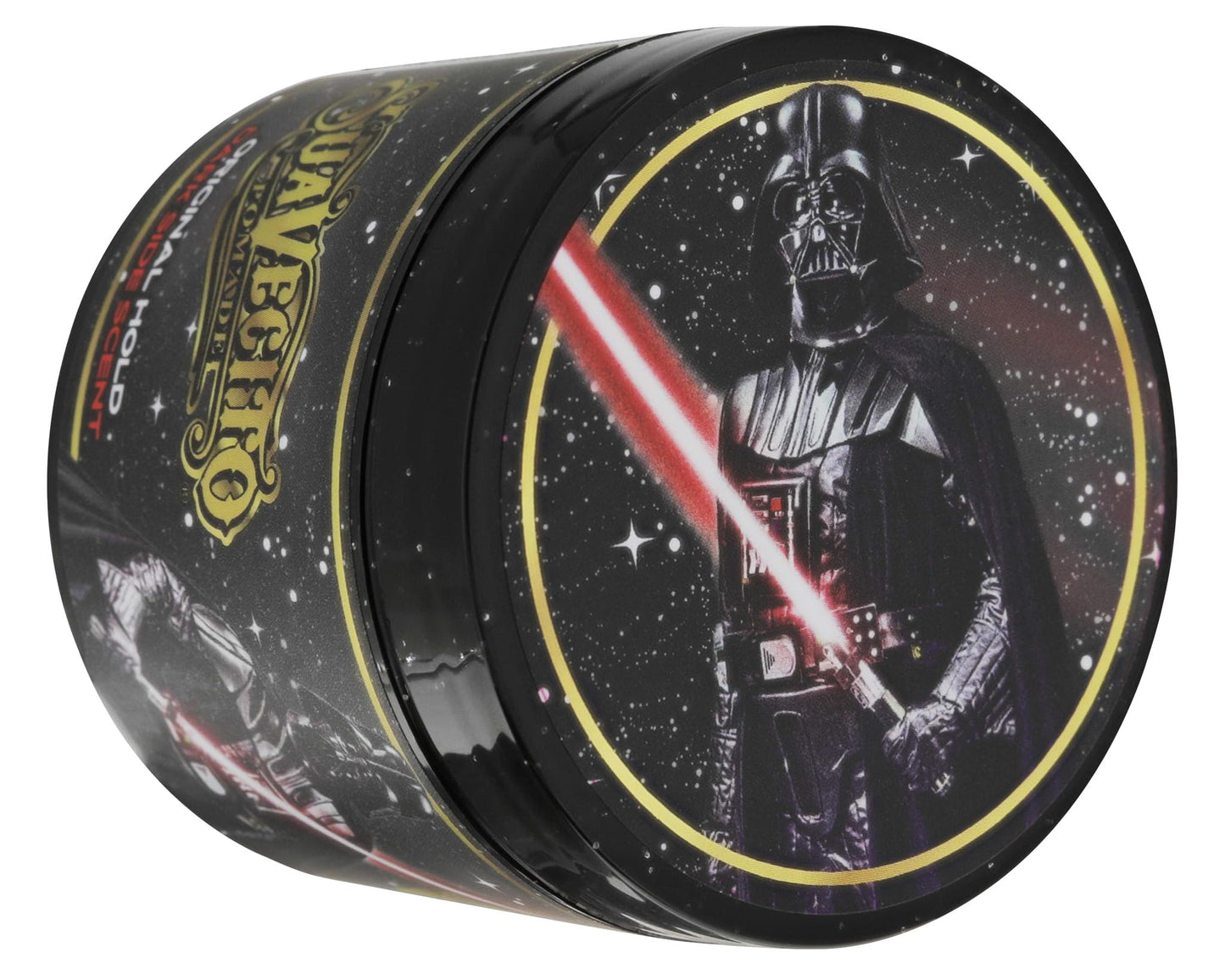 Suavecito | Darth Vader Star Wars Dark Side Pomade Original For Men 4 oz, 1 Pack - Medium Shine Water Based Wax Like Flake Free Hair Gel - Easy To Wash Out - All Day Hold For All Hairstyles