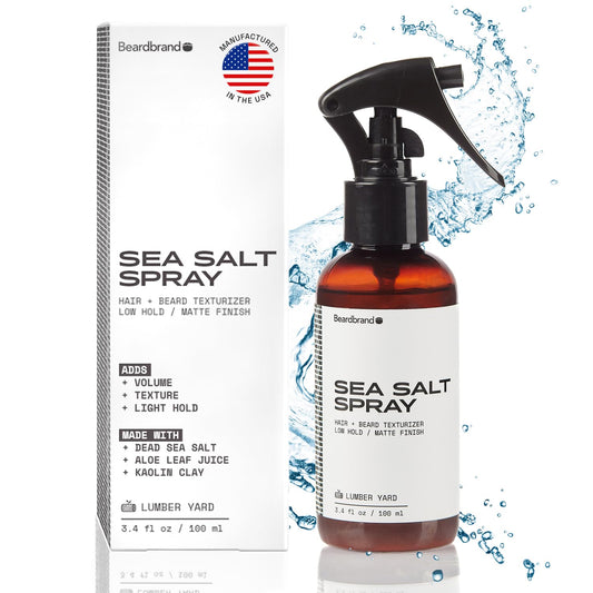 Sea Salt Spray for Men – Hair Texture Spray Adds Instant Volume, Texture & Thickness, Lightweight Hair Salt Spray for Natural, Textured Look, Lumber Yard Scent, Achieve Effortless Style & All-Day Hold