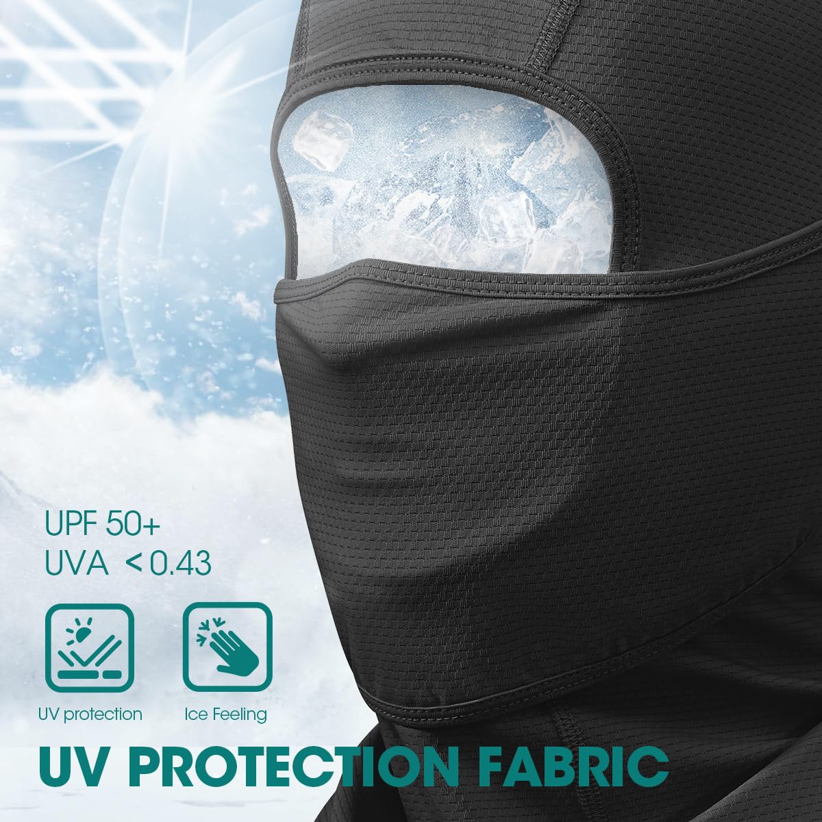 3 Pieces Balaclava Moveable Face Mask Ski Mask Sun Protection Breathable Balaclavas for Men Women Cycling Outdoor Sports
