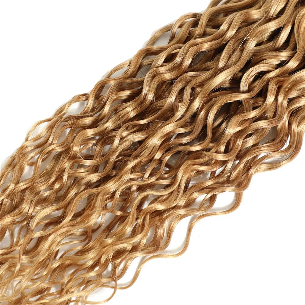 Ombre Human Hair Bundles T4/27 Blonde Deep Wave Bundles Human Hair 8 10 12 Inch Two Tone Brown And Blonde Bundles 8A Grade Honey Blonde Deep Wave Bundles Human Hair For Women