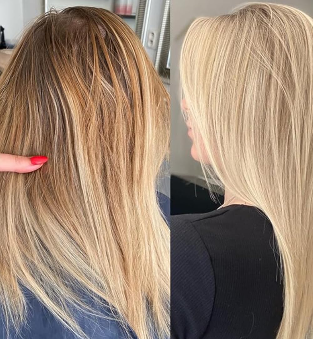 HAIR BAR NYC 30 Volume - Blond Plex Anti-Yellow Porfessional Lightening System for Charcoal Hair Bleach - Violet Peroxide Developer with Plex, Reduce Brassy, Eliminates Orange Tones 33.8oz/1lt