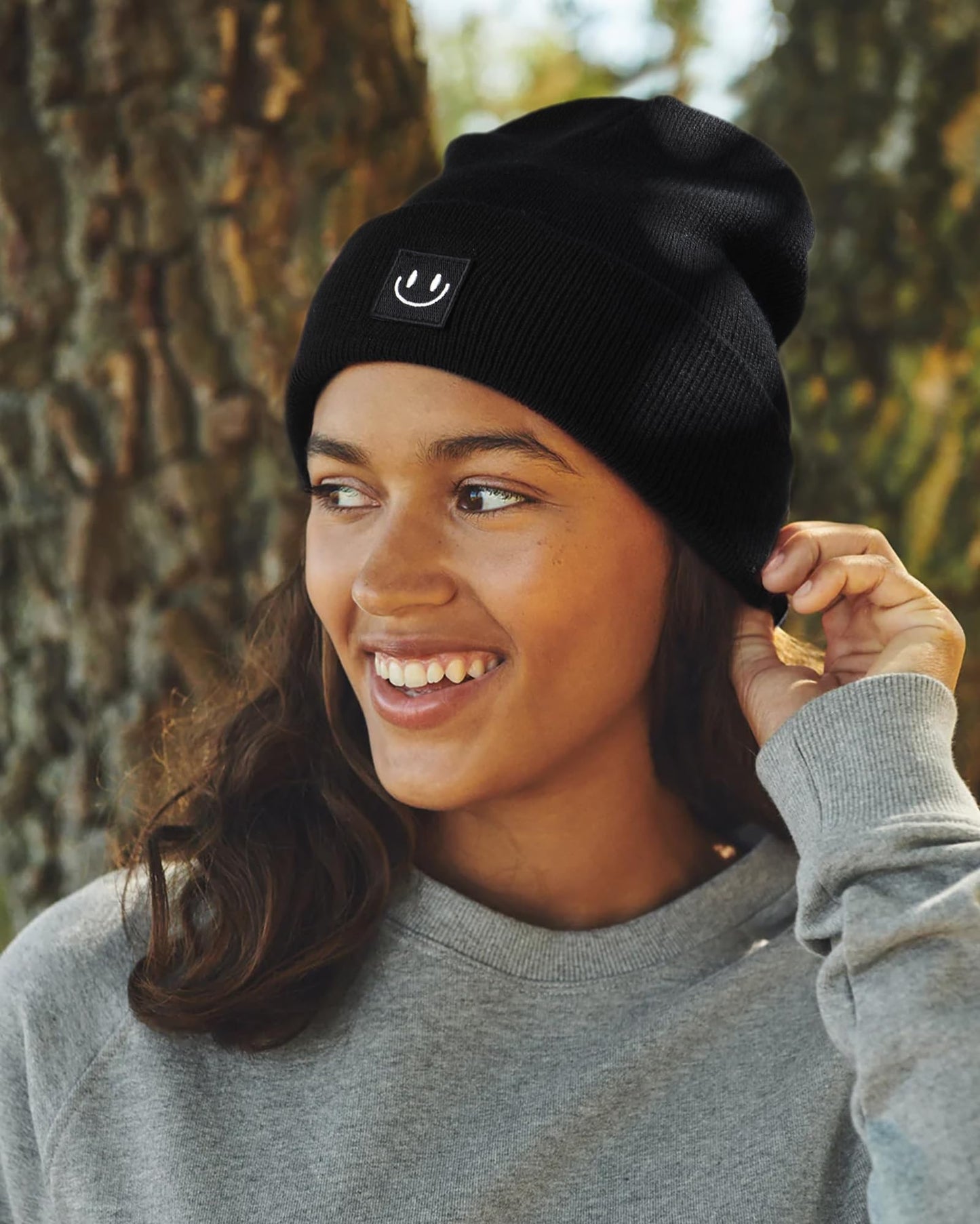 FURTALK Unisex Beanie for Women Men Knit Cuffed Winter Hats Soft Warm Cute Ski Skull Caps Black