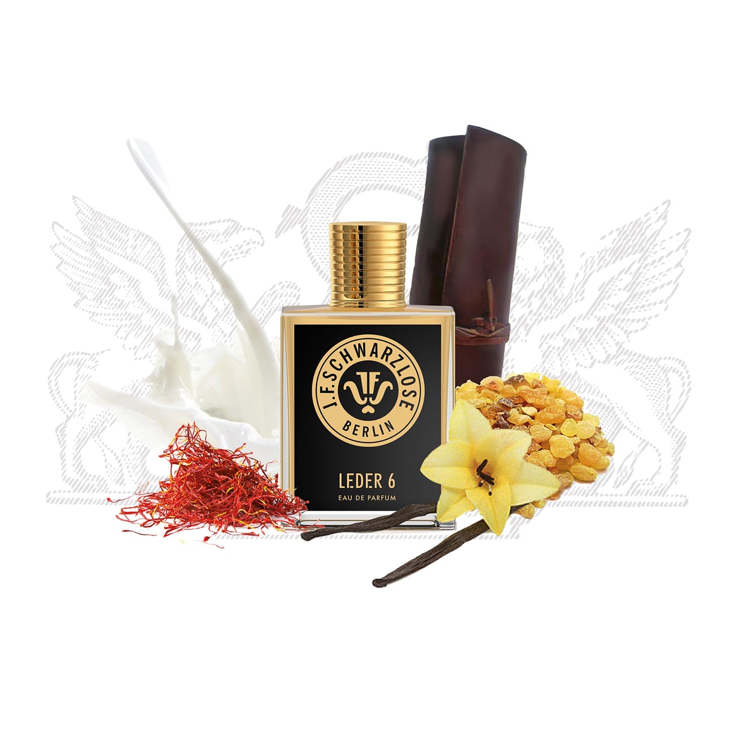 Schwarzlose Leder 6 - Unisex EDP Spray Fragrance - Long Lasting and Captivating Perfume with Bergamot, Lemon, Orange Blossom, and Nutmeg - Body Spray with Incredible and Unique Scent - 1.7 oz