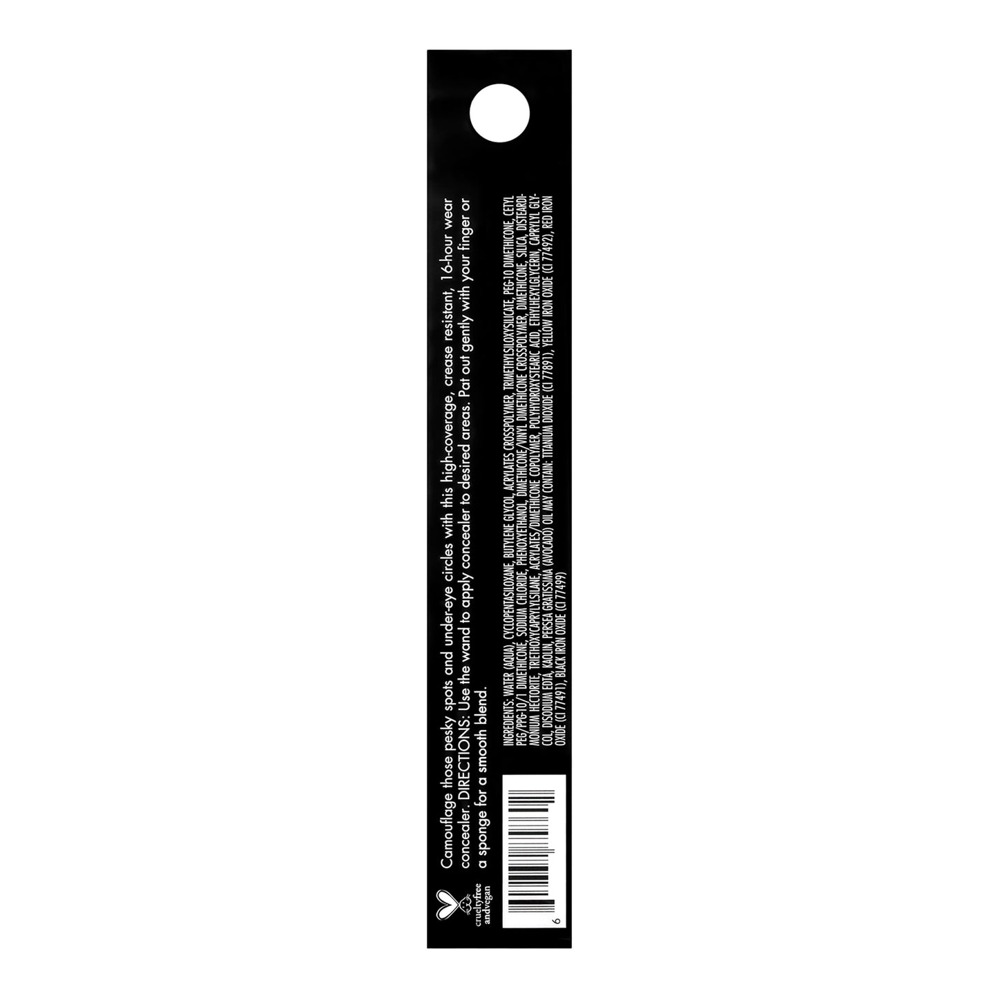 e.l.f. 16HR Camo Concealer, Full Coverage, Highly Pigmented Concealer With Matte Finish, Crease-proof, Vegan & Cruelty-Free, Deep Chestnut, 0.203 Fl Oz