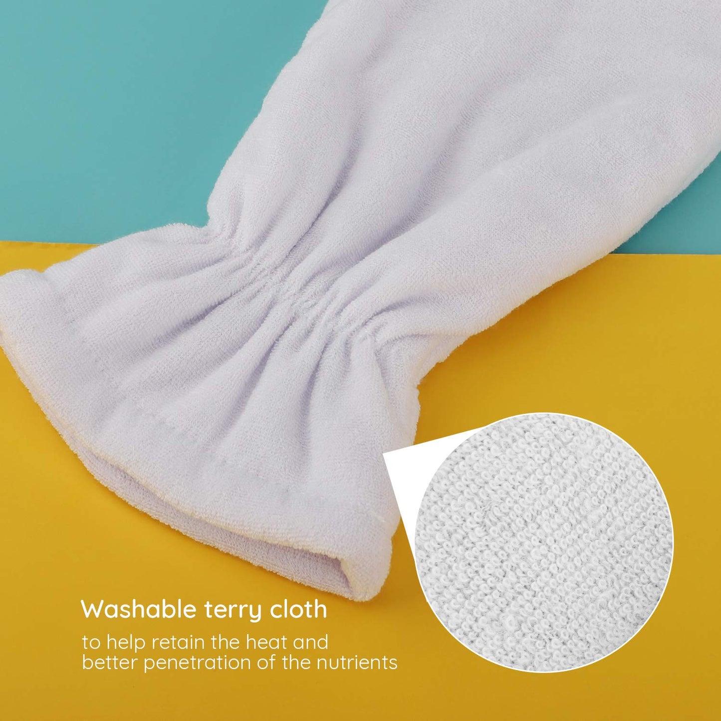 Segbeauty 4pcs Paraffin Wax Mitts, Thick Paraffin Heated Hand Covers, Paraffin Baths Gloves for Hot Wax Hand thera-py Bath Paraffin Thermal treat-ment SPA Wax Warmer Paraffin Wax Machine White