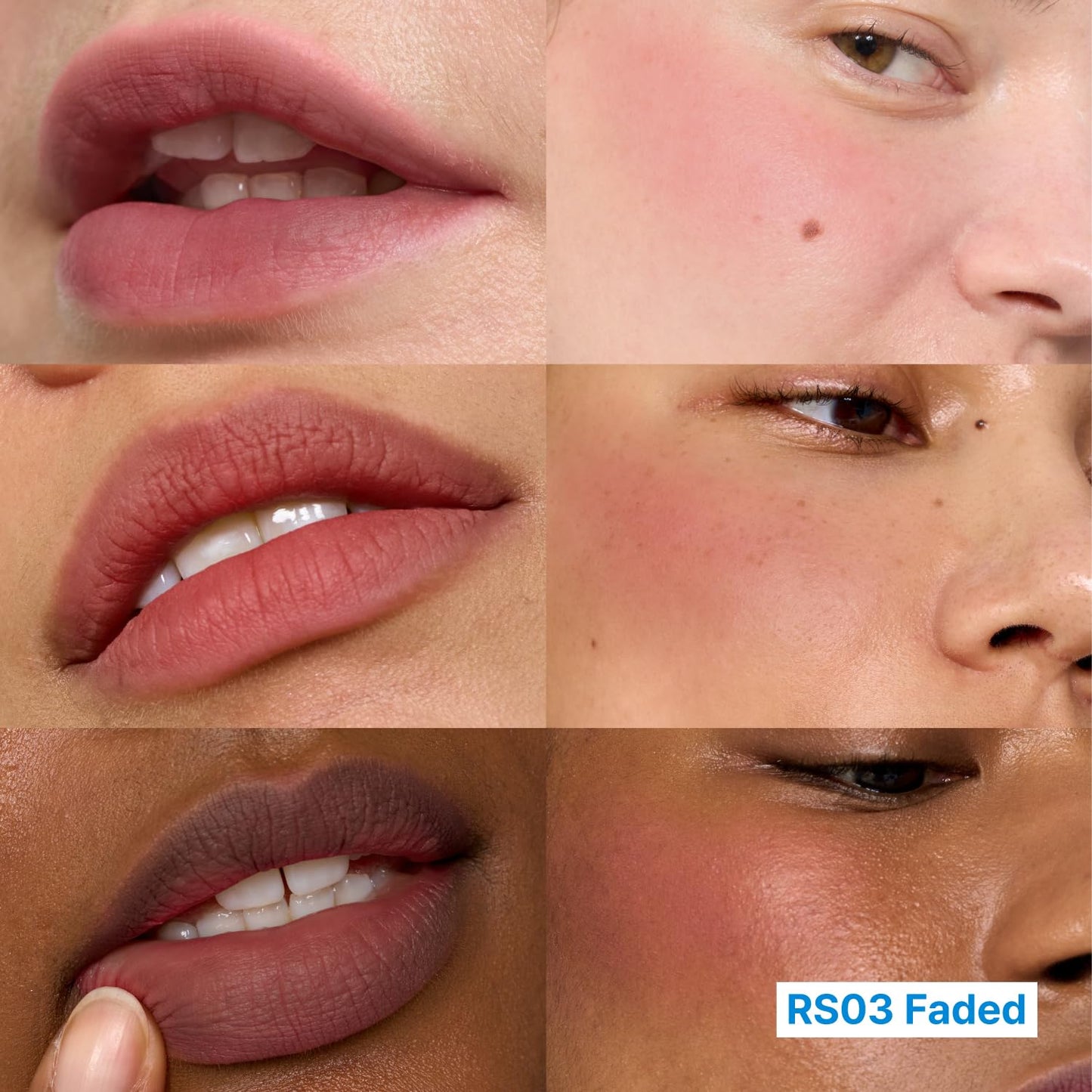 fwee Blurry Pudding Pot + Keychain SET | Airbrushed Blush & Lip, Buildable Pigment, Long-lasting, Lightweight, Easy to Blend, Natural Soft Matte Finish Makeup – Faded (Dusty Rose) | 0.17 oz