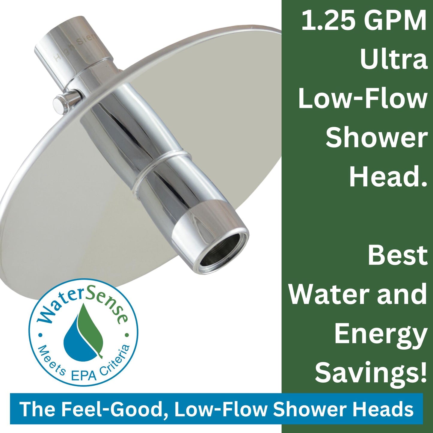High Sierra Showerheads® - NEW Gen 3 'Reflections' All Metal High Efficiency Shower Head & Self-Heating Fogless Mirror - 1.25 GPM - Oil Rubbed Bronze Finish