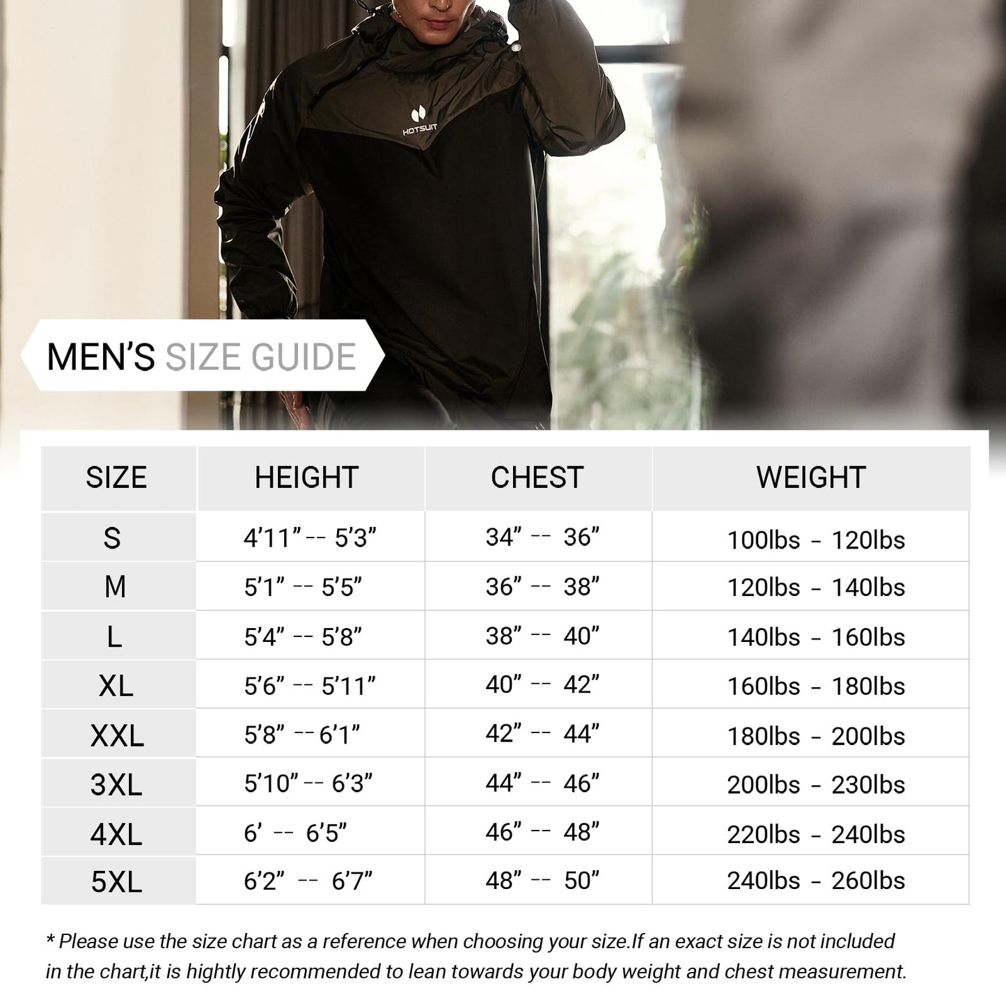 HOTSUIT Sauna Jacket for Men Workout Weight Loss Sauna Shirts, Navy, S