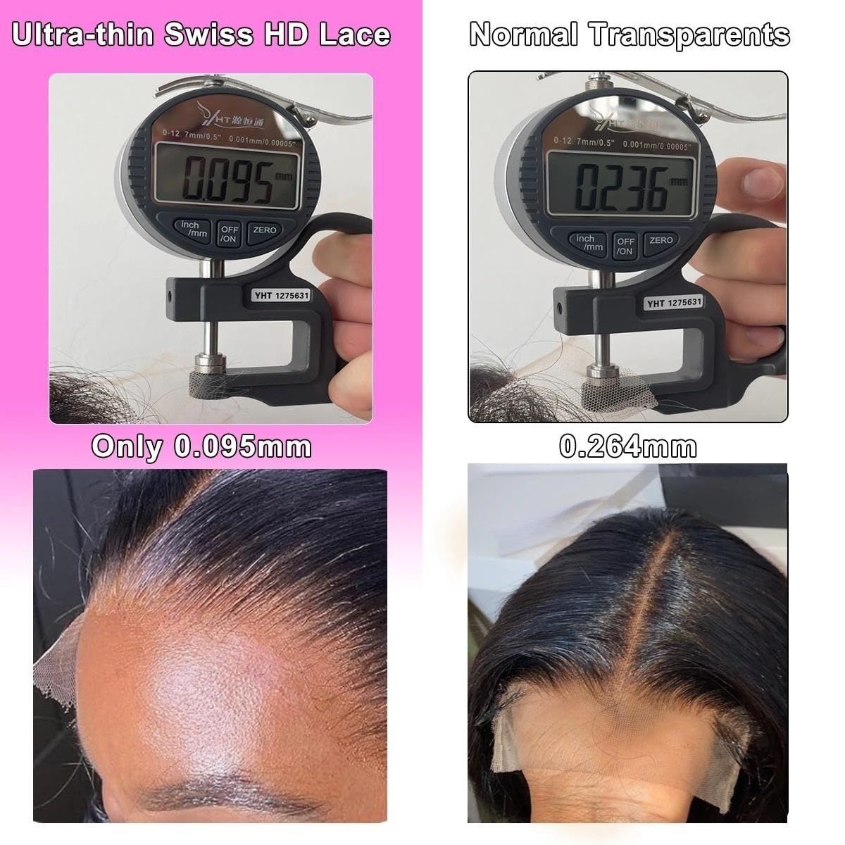 6x6 Real HD Lace Closure Body Wave Hair Closure Ultra-Thin Invisible Lace 12A Brazilian Virgin Remy Human Hair Frontal Closure Pre-Plucked with Baby Hair