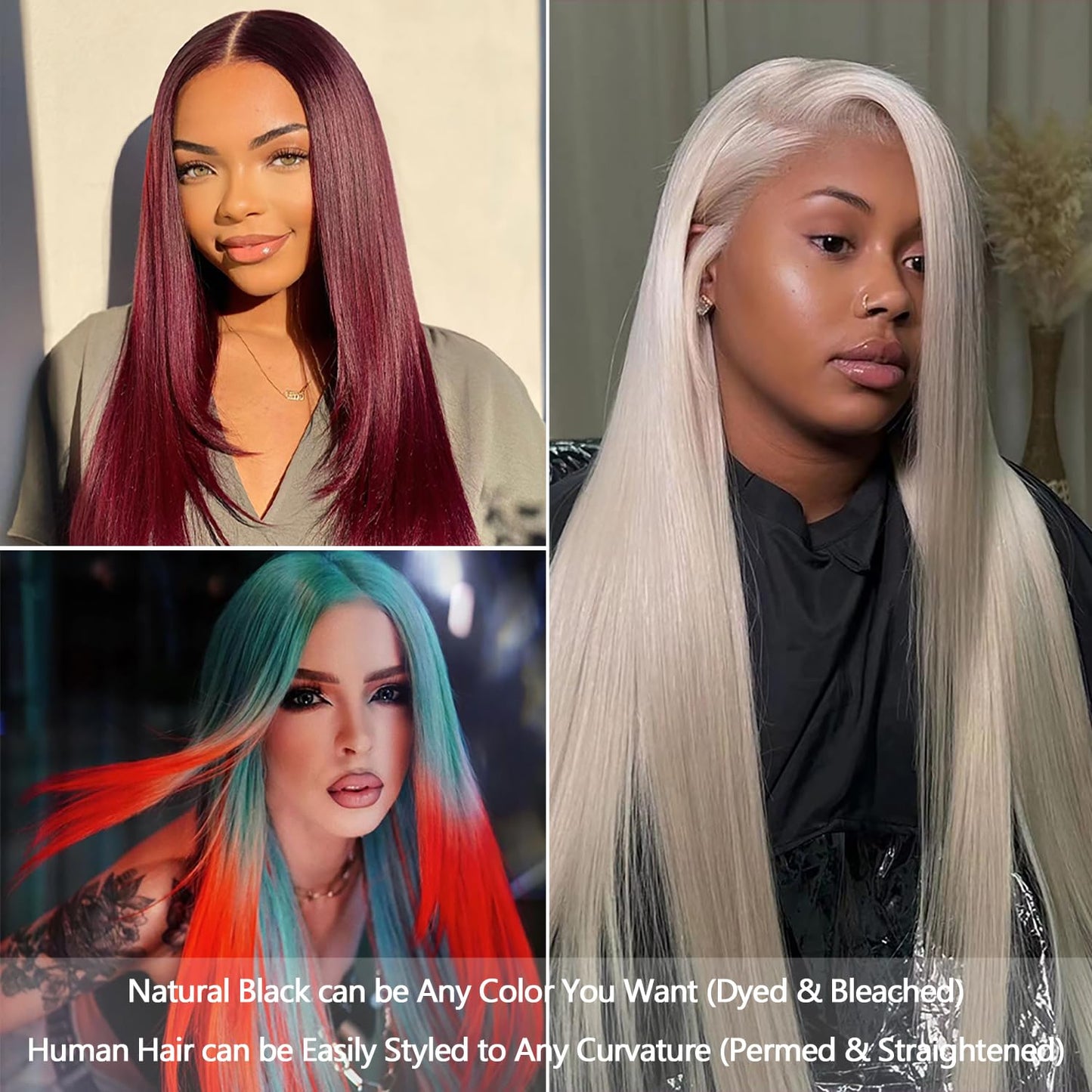 12A Human Hair Bundles 20 22 24 Inch Straight Bundles Human Hair 100% Unprocessed Brazilian Virgin Weave 3 Bundles Deals Thick & Tangle Free…