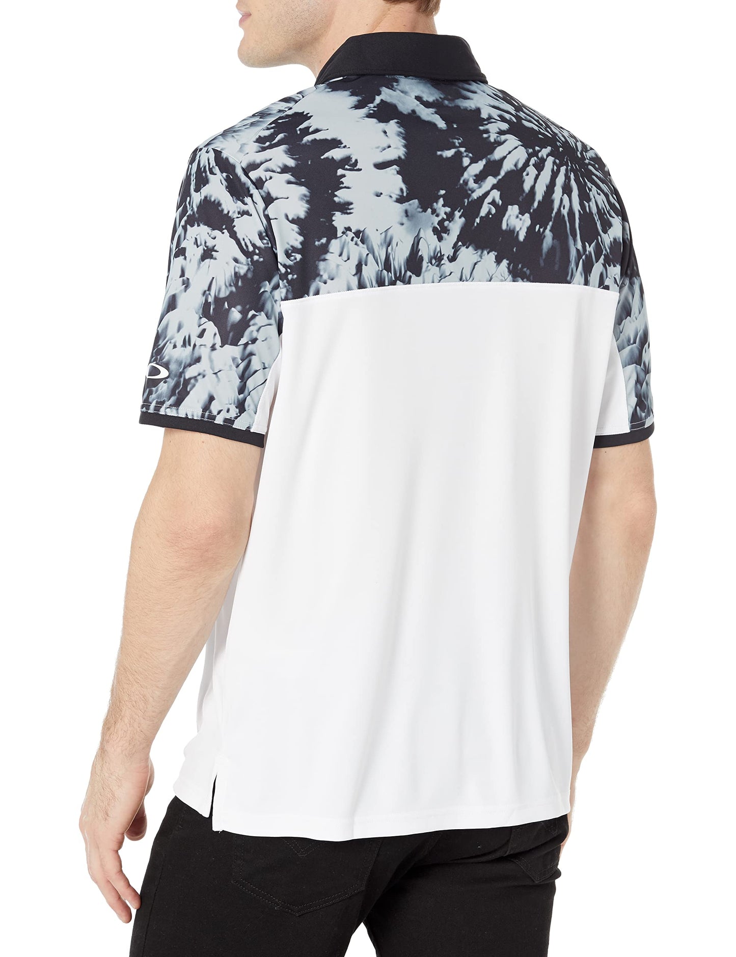 Oakley Mountain Dye Color Block Polo, Blackout, X-Large
