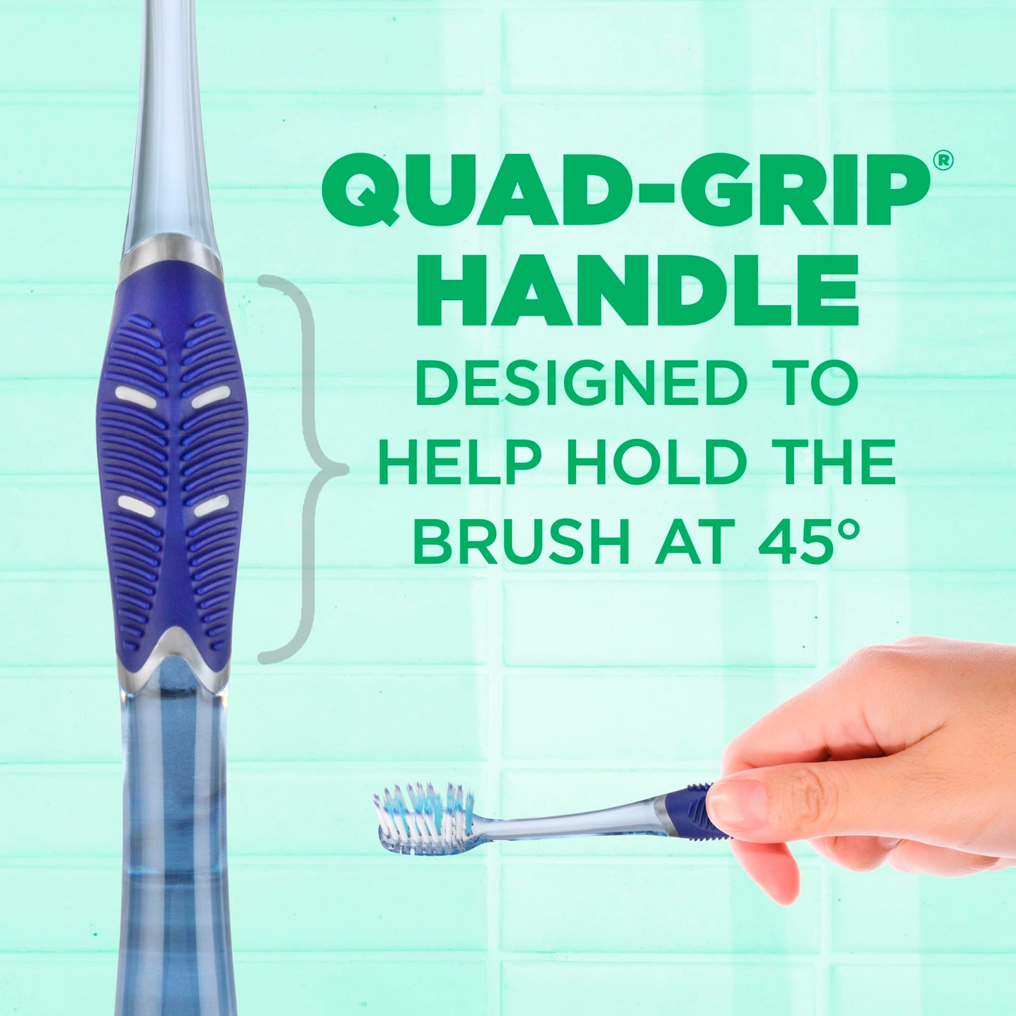 GUM Technique Deep Clean Toothbrush - Compact Head - Soft Toothbrushes for Adults with Sensitive Soft Bristles, 3ct