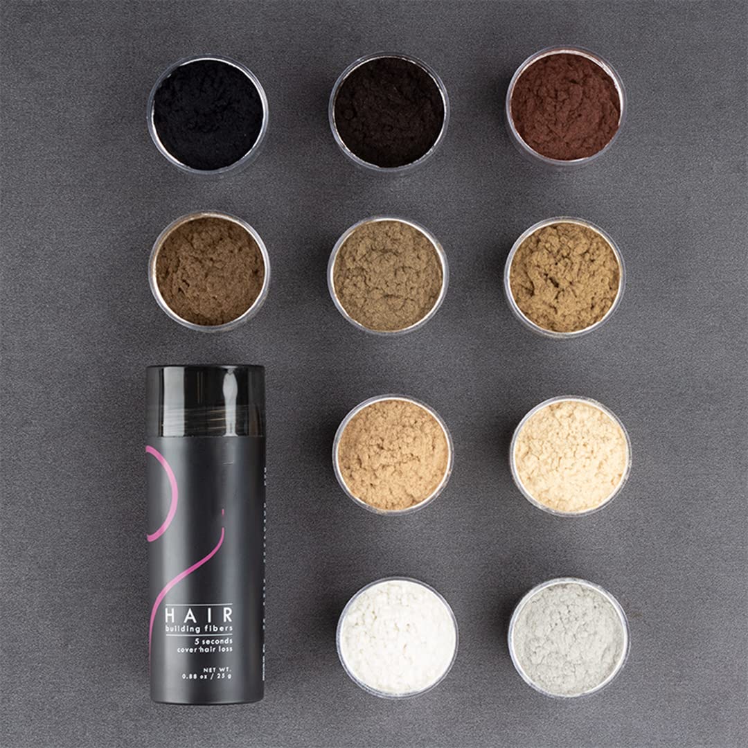 Hair Fibers Hair Building Fibers 100% Undetectable Hair Fuller Thicker,Instantly Cover Sparse Hair 25g/0.88oz (lightgold)