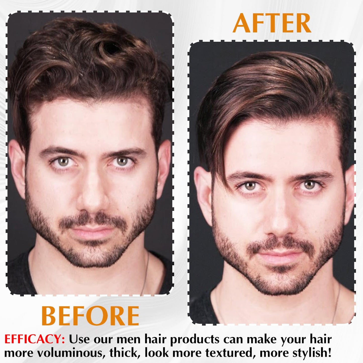 Matte Clay Firm Hold Hair Clay for Men Water Based & Hair Styling Powder for Natural Finish Volumizing & Texturizing Hair Powder & Sea Salt Spray for All Hair Adds Instant Thickness Light Hold (3PCS)