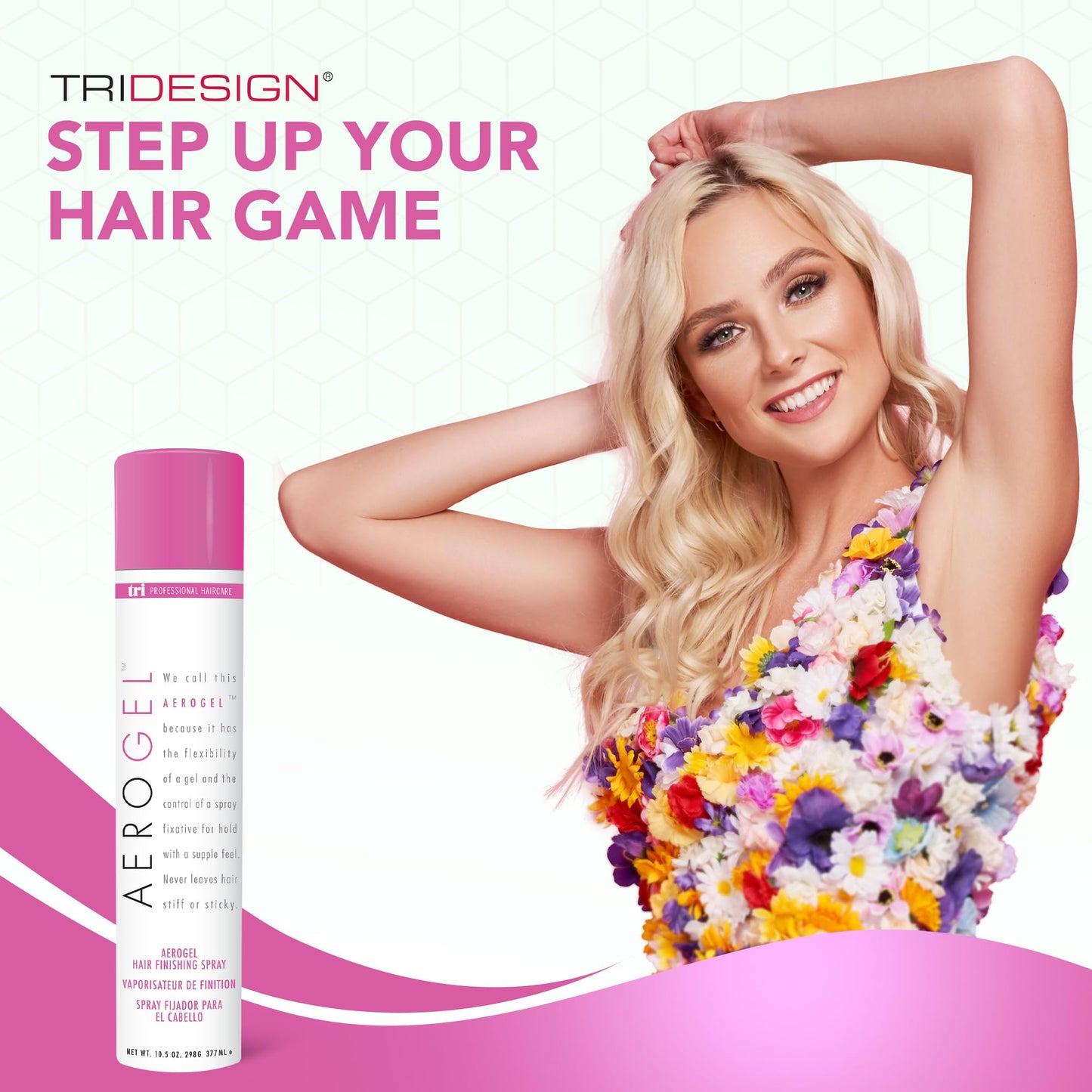 TRI Design Aerogel Hair Spray - Extra Hold, Firm Hold for Women and Men, Travel, Volume Fixer & Non-Sticky Hairspray (10.5oz, Pack of 6)