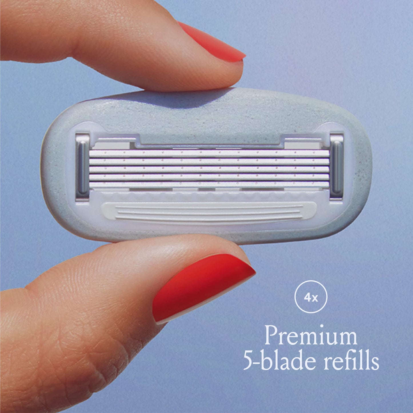 Billie Women’s Razor Refill Blades 5-Blade Cartridges - 4 count & - V Smooth - Shave Gel + Cleanser for Pubic Hair & Skin - pH-Balanced - Fragrance-Free - Gynecologist-Approved - 6.5 oz.
