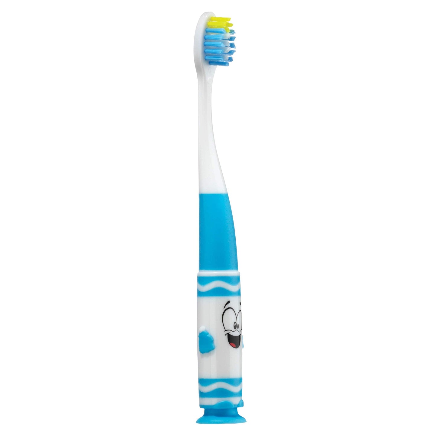 GUM Crayola Toddler Pip-Squeaks Toothbrush, Ultra Soft Bristles, Tapered Head, Ages 2+, 2 Count