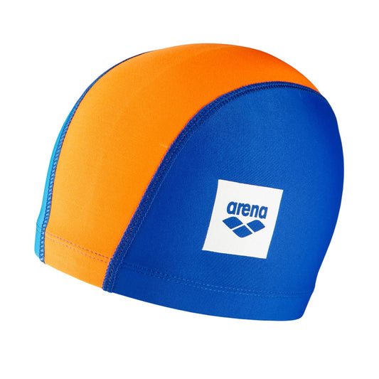 Arena unisex adult Arena Unix II Kids Swimming Swim Cap, BLUE-ORANGE-LIGHTBLUE, FR Taille Unique Taille Fabricant TU US