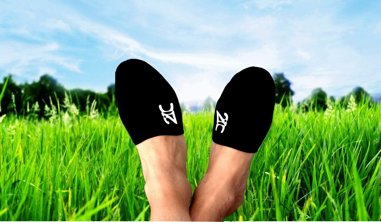 21C 1.5mm Neoprene Toe Warmers (Wear Inside Shoes) - 2 Pairs - 4 Foot Warmer Booties for Cycling, Hiking, Camping, Skiing, Outdoor Sports - Thermal Toe Socks - Size 1