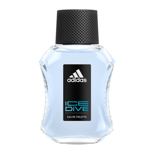 adidas Ice Dive Eau de Toilette 1.7 fl oz (Pack of 1), Notes of Lavender, Sandalwood, and Vanilla, Men's Fragrance, Long Lasting, Sporty Fragrance, Travel Size