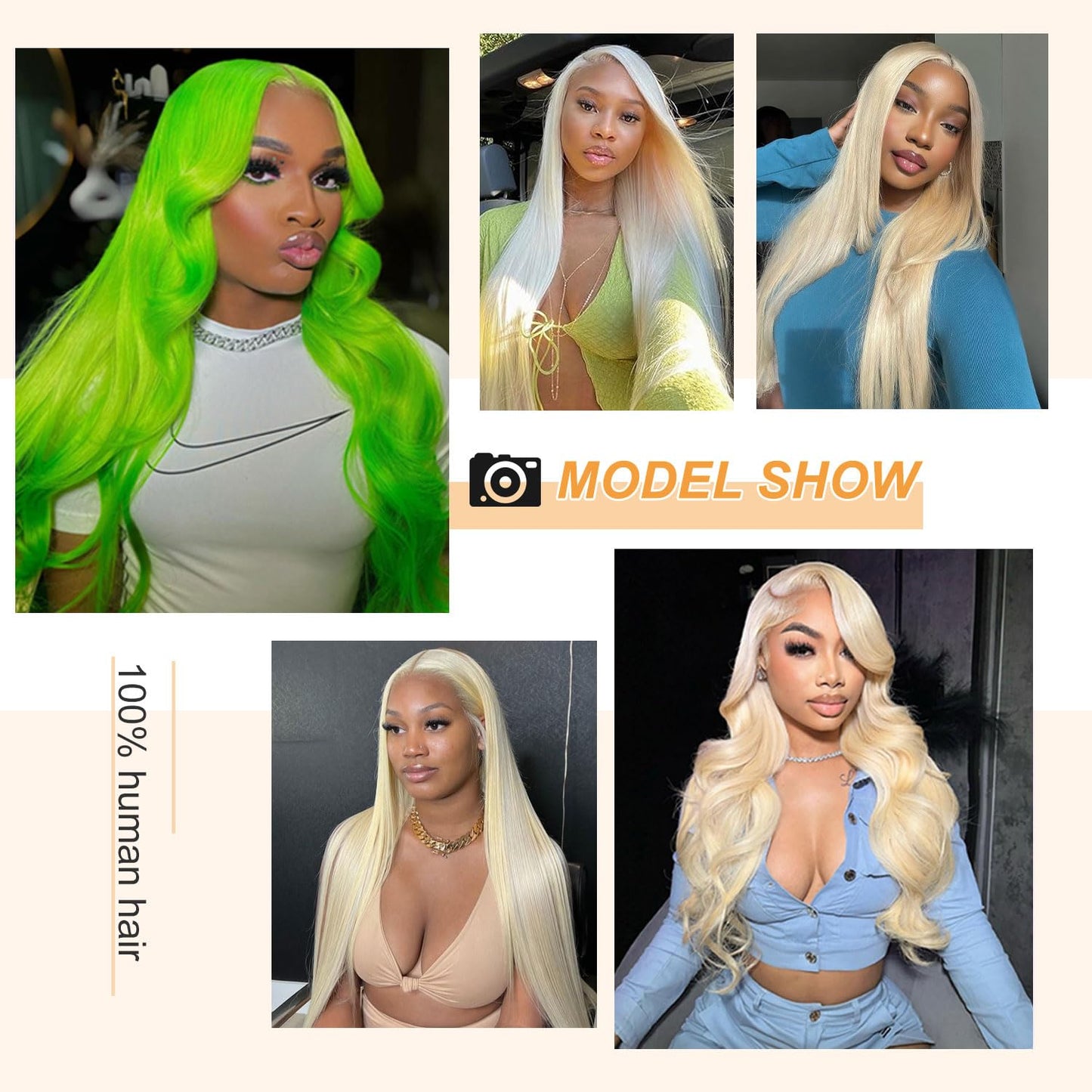 Guangming 613 13x6 Lace Front Wig Human Hair 250% Density 613 HD Lace Frontal Wig Straight Blonde Lace Front Wigs Human Hair Pre Plucked With Baby Hair (24Inch, 613 Frontal Wig)