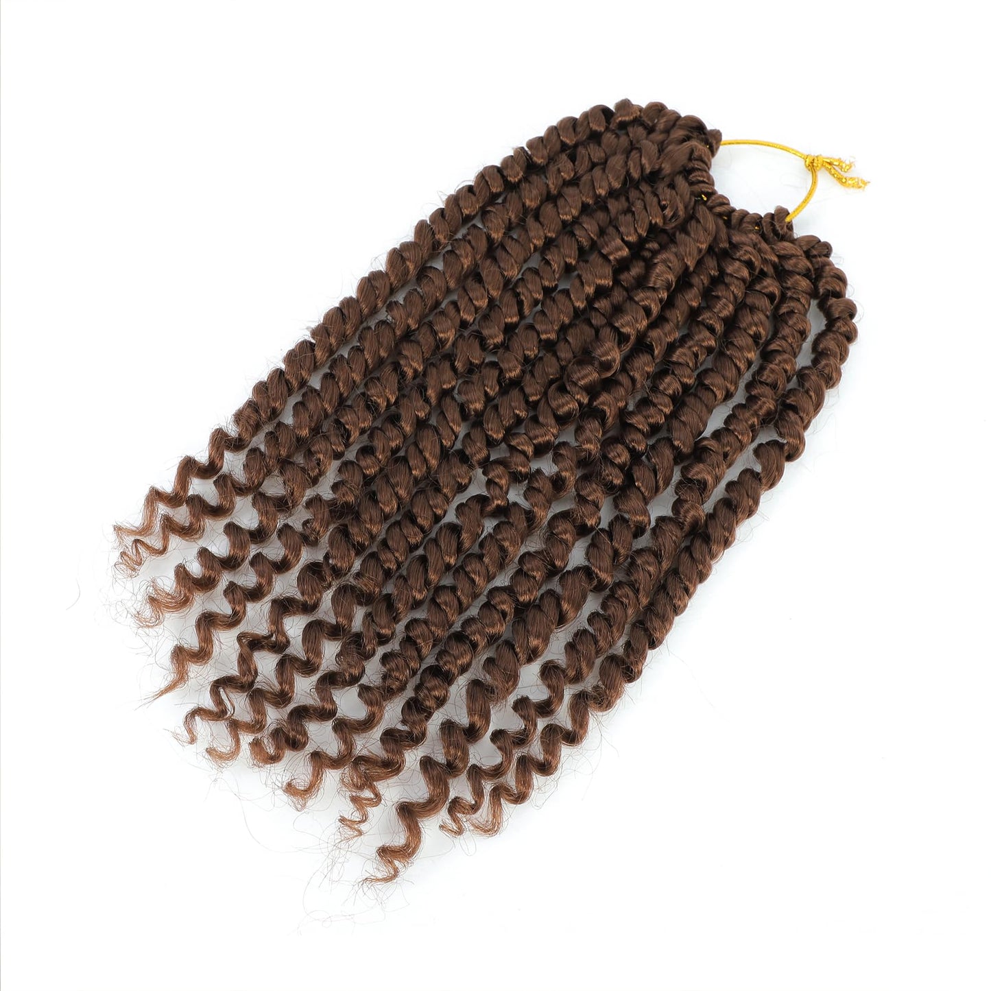 Passion Twist Hair 10 Inch 8 Packs, Pre Twisted Passion Twist Crochet Hair For Black Women, Pre Looped Passion Twist Curly Crochet Hair, Short Crochet Passion Twist Hair (10 Inch (Pack of 8), 30#)