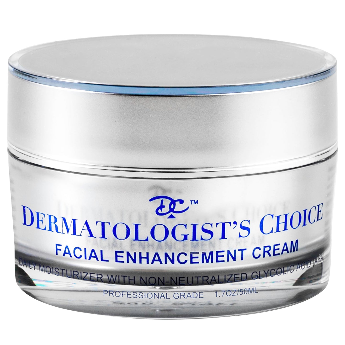 Dermatologist's Choice Facial Enhancement Cream Active Non-Neutralized Glycolic Acid 1.7 Oz Fragrance-Free, Cruelty-Free, Clinical Professional Grade Anti-Aging