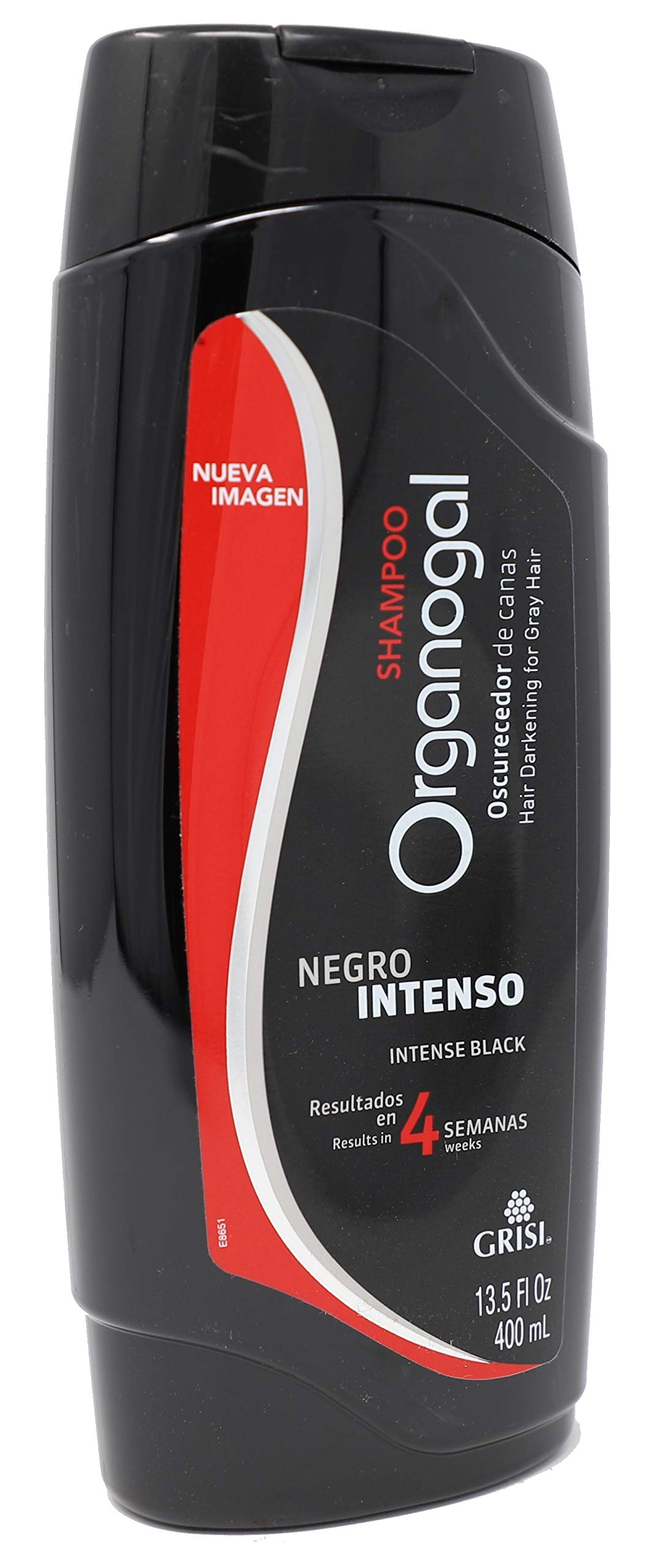 Grisi Organogal Shampoo| Darkening Shampoo with Cactus Extract, Darkening Hair Product for Gray Hair; 13.5 Fl Ounces