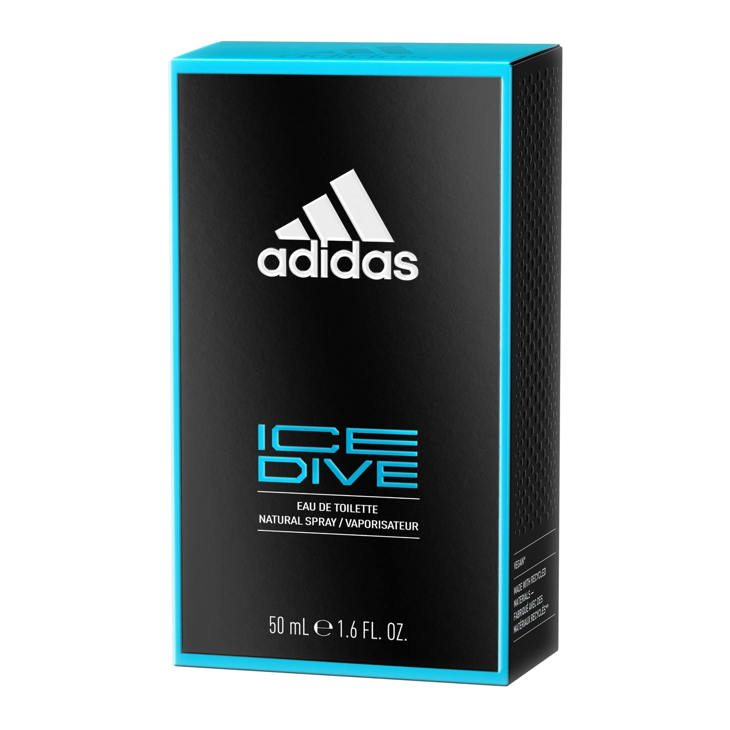 adidas Ice Dive Eau de Toilette 1.7 fl oz (Pack of 1), Notes of Lavender, Sandalwood, and Vanilla, Men's Fragrance, Long Lasting, Sporty Fragrance, Travel Size